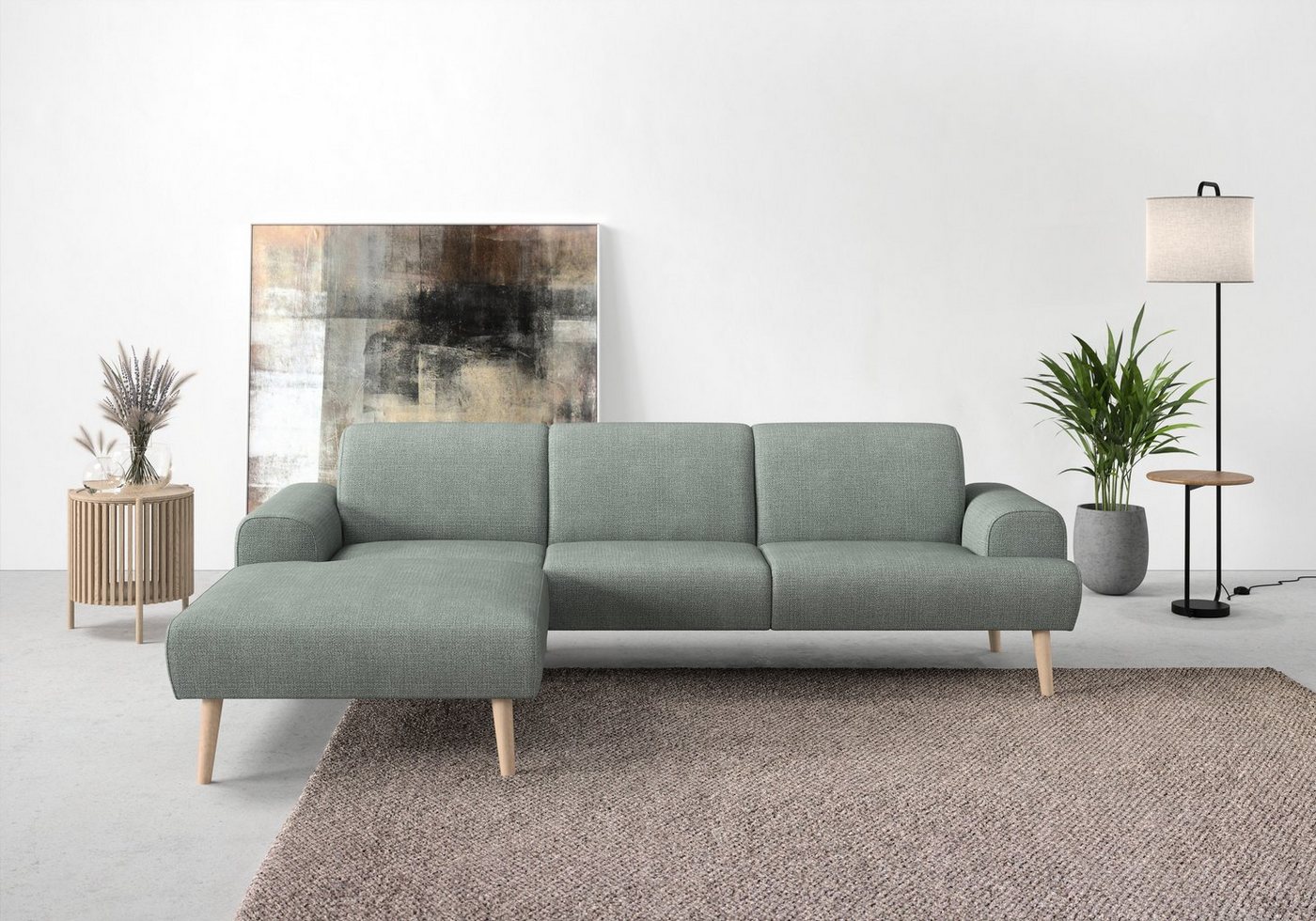 andas Ecksofa Swift Scandic Design, L-Form, Federkern-Polsterung, B/T/H: 292/83/176 cm von andas