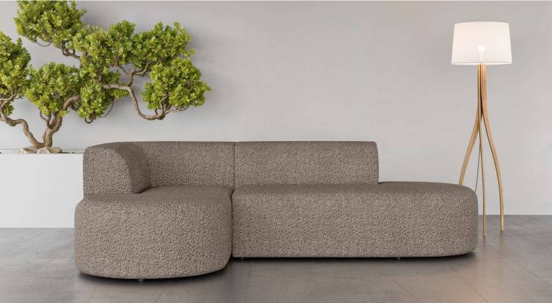 andas Ecksofa Ecksofa Tvinne mit Ottomane links oder rechts bestellbar, L-Form, mit Wellenunterfederung, BxTxH 260x170x73 cm von andas