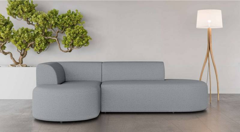 andas Ecksofa Ecksofa Tvinne mit Ottomane links oder rechts bestellbar, L-Form, mit Wellenunterfederung, BxTxH 260x170x73 cm von andas