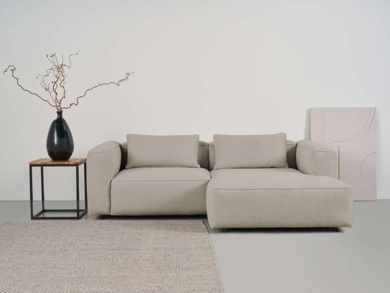 andas Ecksofa Tvinnet, Breite 228 cm, extra tiefe Sitzfläche, kubisches Sitzvergnügen von andas