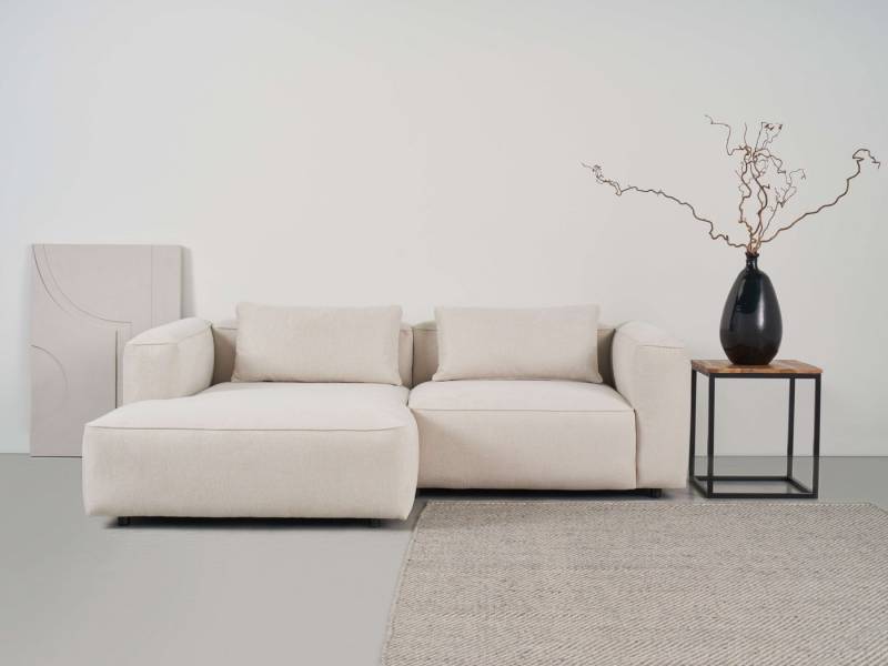andas Ecksofa Tvinnet, Breite 228 cm, extra tiefe Sitzfläche, kubisches Sitzvergnügen von andas