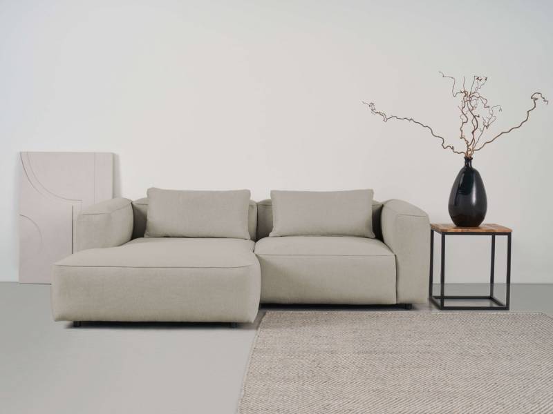 andas Ecksofa Tvinnet, Breite 228 cm, extra tiefe Sitzfläche, kubisches Sitzvergnügen von andas