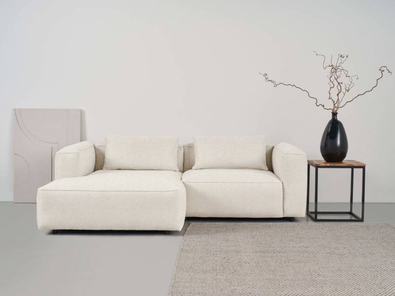 andas Ecksofa Tvinnet, Breite 228 cm, extra tiefe Sitzfläche, kubisches Sitzvergnügen von andas