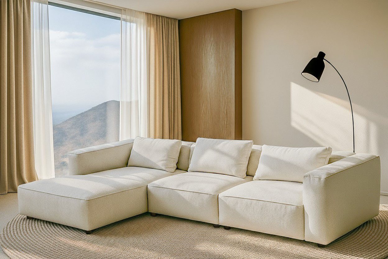 andas Ecksofa Tvinnet, Breite 317 cm, extra tiefe Sitzfläche, kubisches Sitzvergnügen andas Ecksofa Tvinnet, Breite 317 cm, extra tiefe Sitzfläche, kubisches Sitzvergnügen von andas