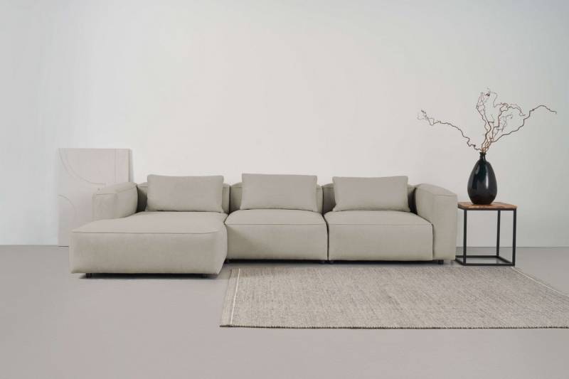 andas Ecksofa Tvinnet, Breite 317 cm, extra tiefe Sitzfläche, kubisches Sitzvergnügen von andas