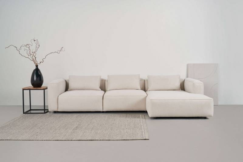 andas Ecksofa Tvinnet, Breite 317 cm, extra tiefe Sitzfläche, kubisches Sitzvergnügen von andas
