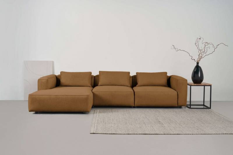 andas Ecksofa Tvinnet, Breite 317 cm, extra tiefe Sitzfläche, kubisches Sitzvergnügen von andas