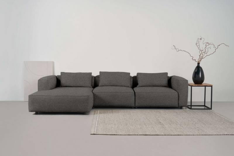 andas Ecksofa Tvinnet, Breite 317 cm, extra tiefe Sitzfläche, kubisches Sitzvergnügen von andas