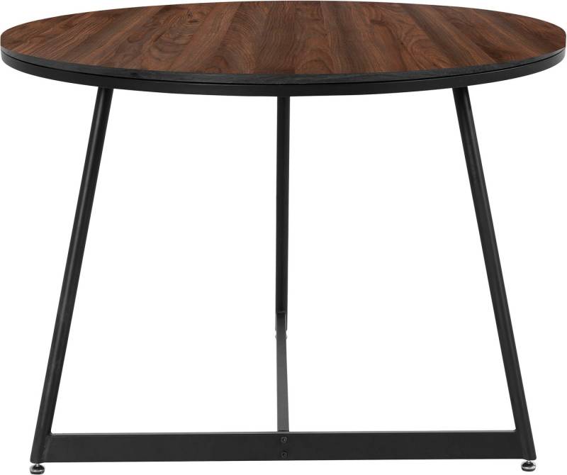 andas Esstisch Adak (1-St), mit Tischplatte in Walnußoptik mit fühlbare Struktur, Höhe 78 cm von andas