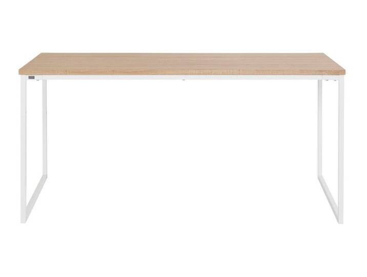 andas Esstisch Hulsig (1-St), mit Tischplatte in einer Holzoptik und fühlbare Struktur, Höhe 76 cm, beige von andas