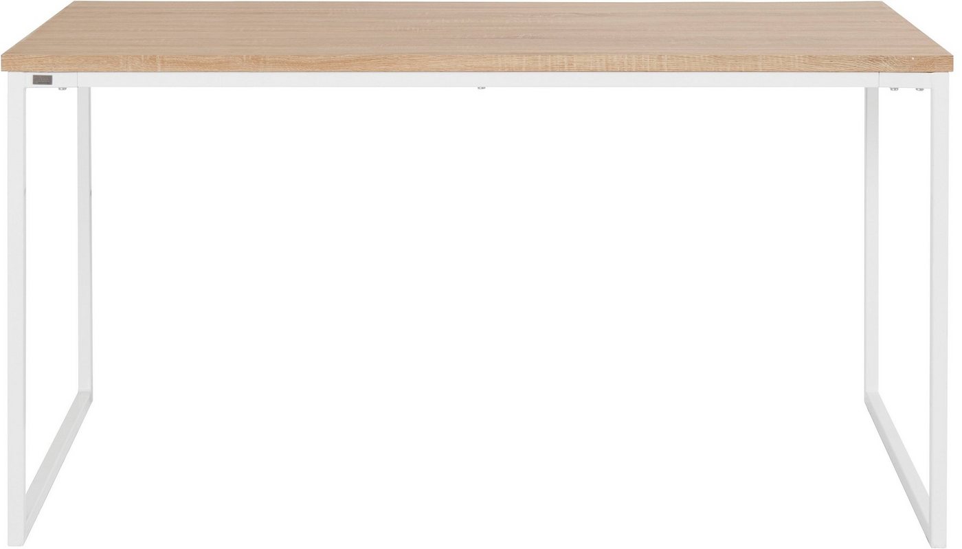andas Esstisch Hulsig (1-St), mit Tischplatte in einer Holzoptik und fühlbare Struktur, Höhe 76 cm von andas