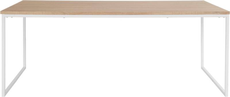 andas Esstisch Hulsig (1-St), mit Tischplatte in einer Holzoptik und fühlbare Struktur, Höhe 76 cm von andas