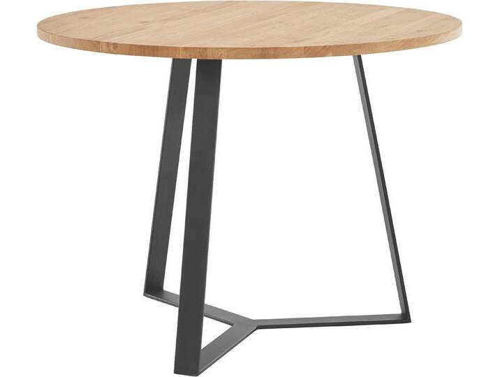 andas Esstisch Taran (Gesamtmaße D/H: 100/75cm), beige von andas