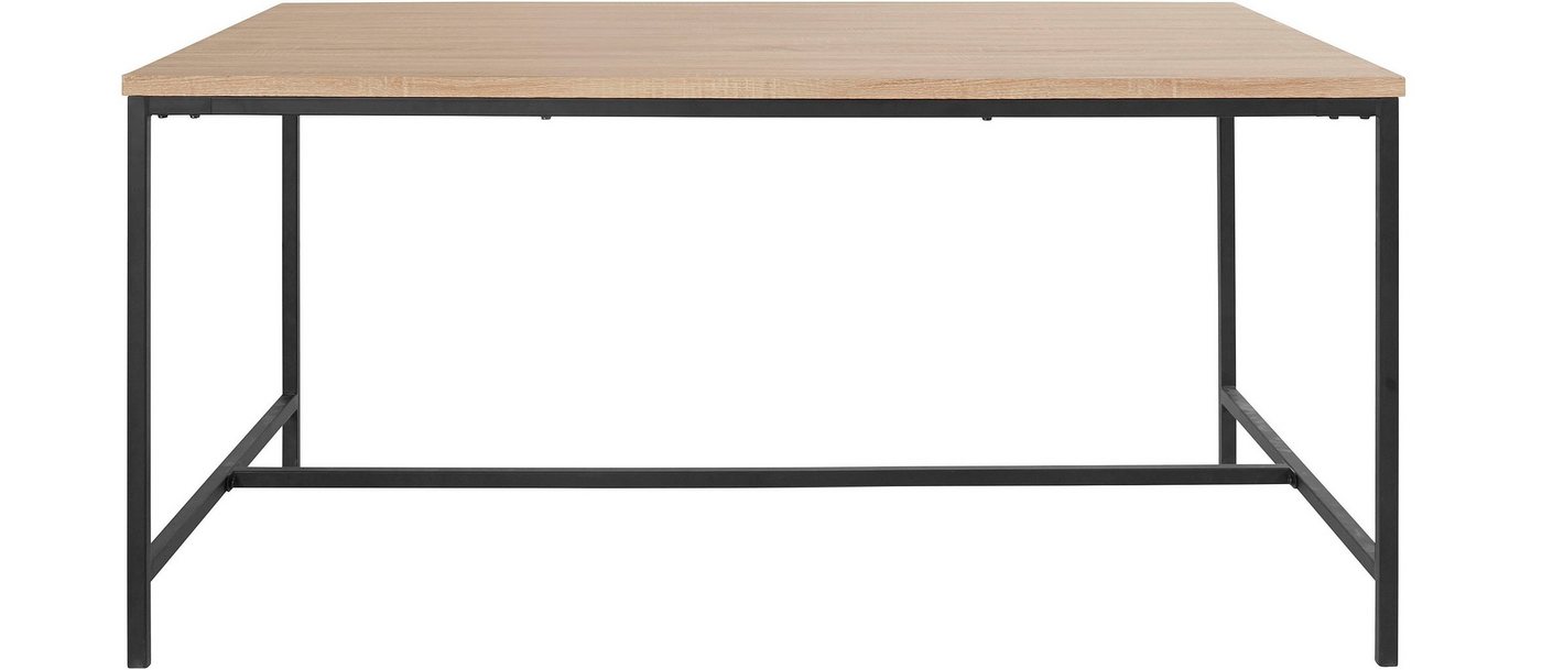 andas Esstisch Vadum (1-St), mit Tischplatte in einer Holzoptik und fühlbare Struktur, Höhe 76 cm von andas