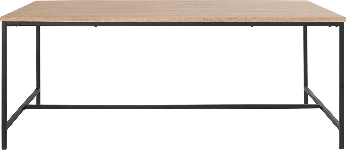 andas Esstisch Vadum (1-St), mit Tischplatte in einer Holzoptik und fühlbare Struktur, Höhe 76 cm von andas