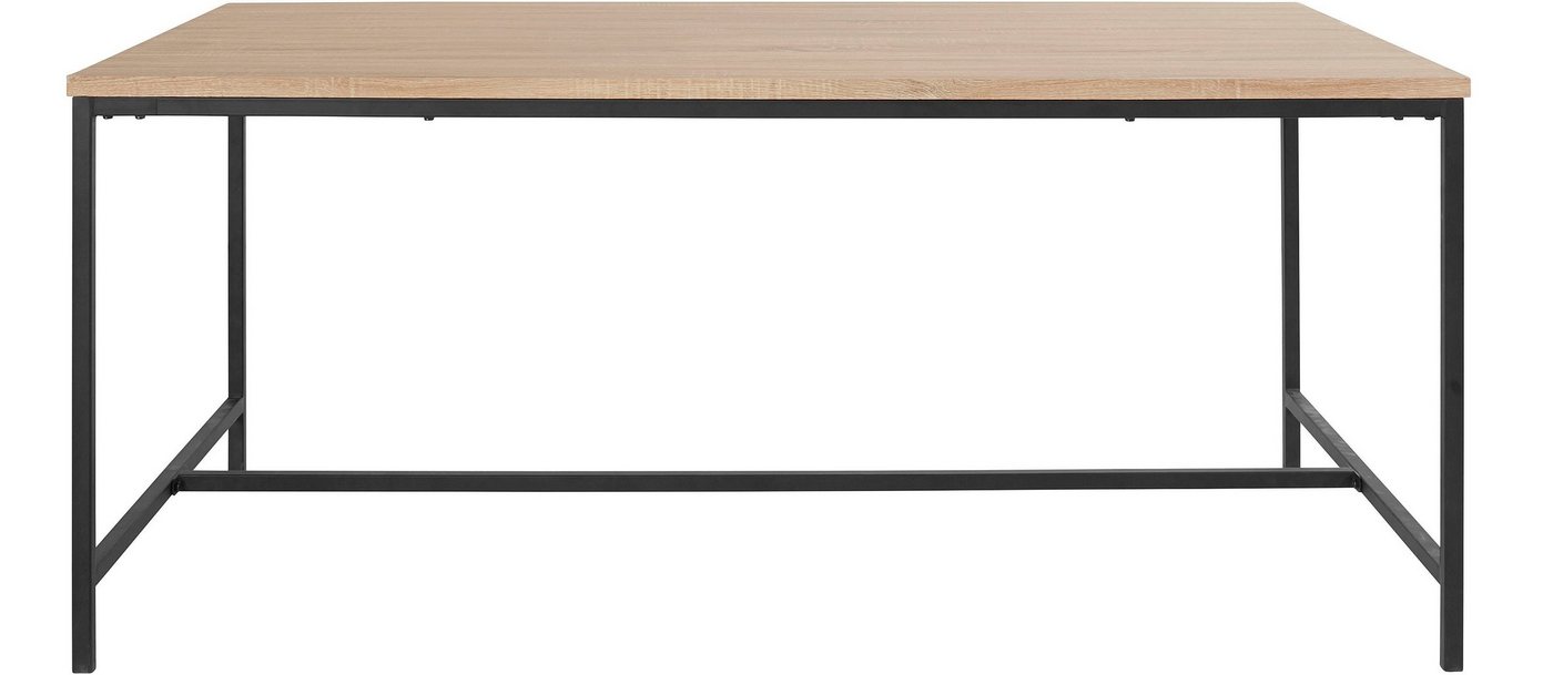 andas Esstisch Vadum (1-St), mit Tischplatte in einer Holzoptik und fühlbare Struktur, Höhe 76 cm von andas