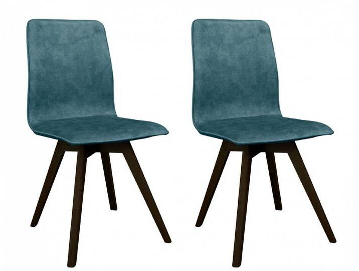 andas Esszimmerstuhl Rania (Set, 2 St), Massivholzgestell, mit Keder, grün, petrol von andas