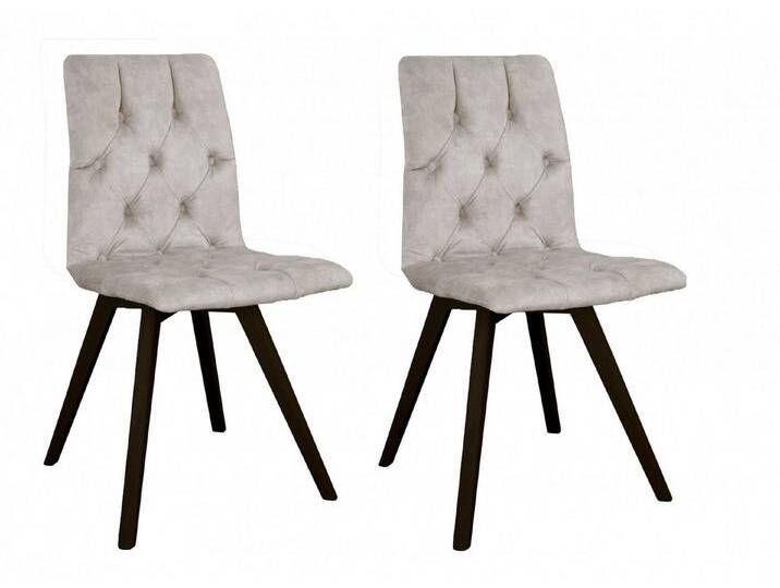 andas Esszimmerstuhl Rania (Set, 2 St), mit Massivholzbeinen, weiß, milky von andas