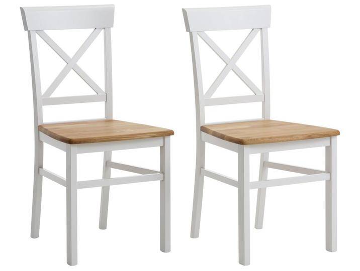 andas Esszimmerstuhl Tatra TOPSELLER (Set, 2 St), Holzstuhl im 2er, 4er oder 6er-Set, Küchenstuhl Landhaus, weiß, weiß/eiche von andas