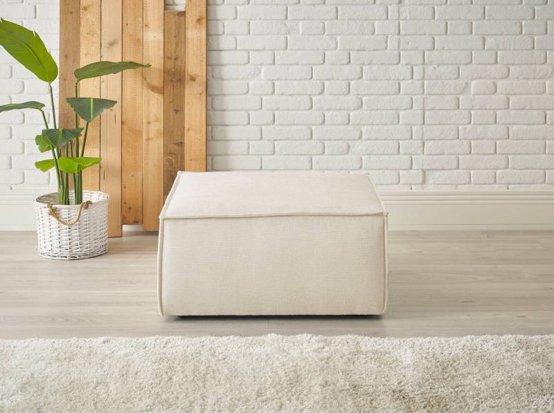 andas Hocker Finnley, quadratisch, passt z. Loveseat Finnley von andas