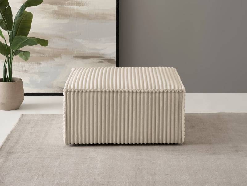 andas Hocker Finnley, quadratisch, passt z. Loveseat Finnley von andas
