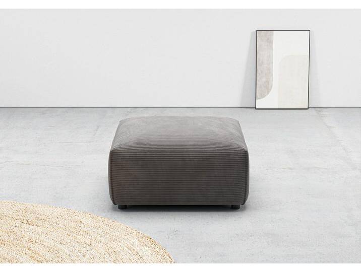 andas Hocker Glimminge auch in Breitcord, Feincord und Easy care-Bezug, passend zur Serie Glimminge , grau, dark grey von andas