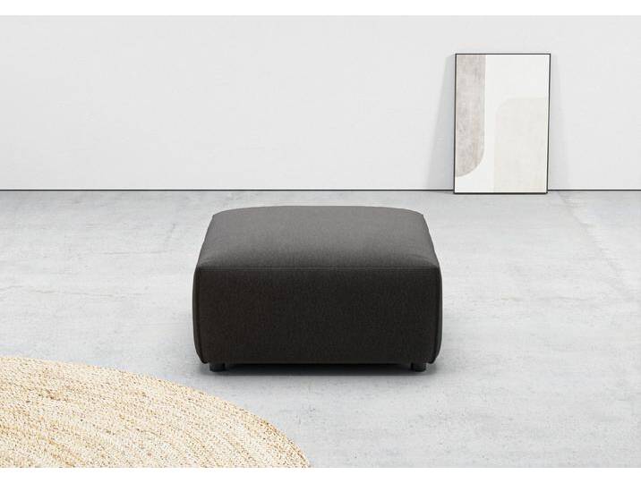 andas Hocker Glimminge auch in Breitcord, Feincord und Easy care-Bezug, passend zur Serie Glimminge , schwarz, anthrazit von andas