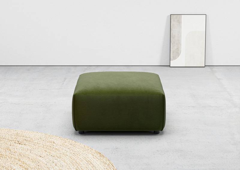 andas Hocker Glimminge auch in Breitcord, Feincord und Easy care-Bezug, passend zur Serie "Glimminge" von andas