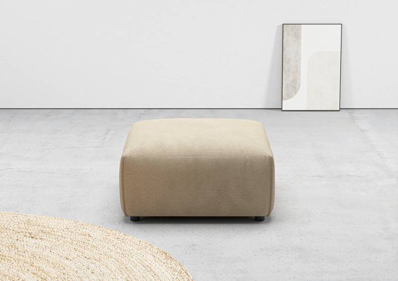 andas Hocker Glimminge auch in Breitcord, Feincord und Easy care-Bezug, passend zur Serie "Glimminge" von andas
