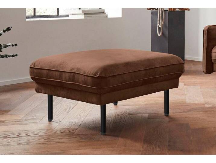 andas Hocker Nordfyn, edles Design in 3 Bezugsqualitäten, Design by Morten Georgsen, braun, cognac andas Hocker Nordfyn, edles Design in 3 Bezugsqualitäten, Design by Morten Georgsen, braun, cognac von andas