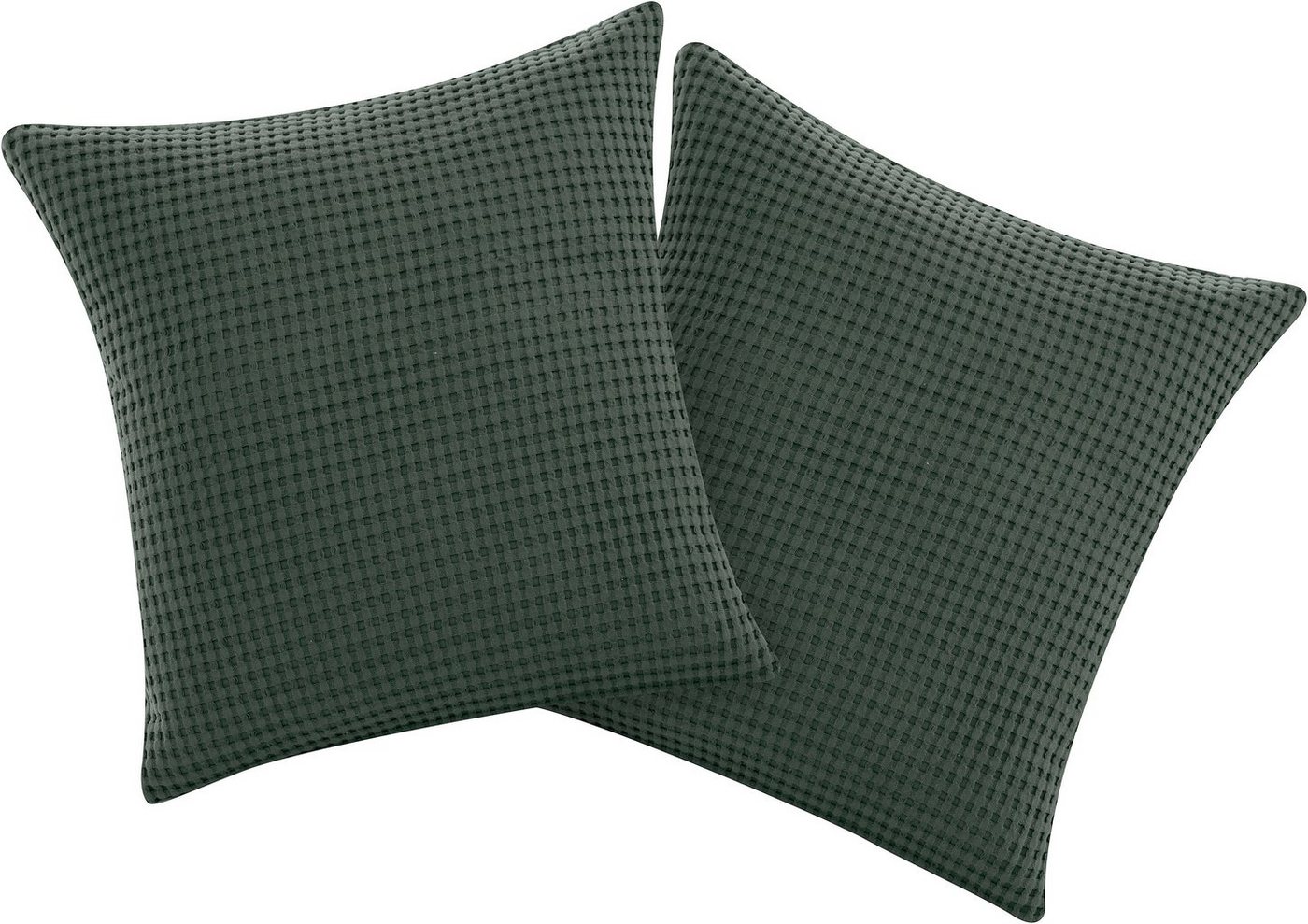andas Kissenbezug Greta, (2 Stück), in Waffelpiqué Optik, in vielen Farben erhältlich, Bezug in 50x50 cm von andas