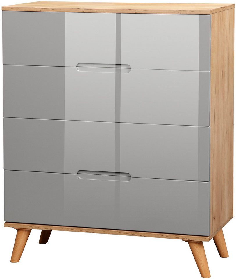 andas Schubkastenkommode Lund Schlafzimmerschrank Wäscheschrank mit hochglänzenden Fronten (Kommode mit 4 Schubladen für viel Stauraum), Schlafzimmerkommode Bestseller im skandinavischem Design andas Schubkastenkommode Lund Schlafzimmerschrank Wäscheschrank mit hochglänzenden Fronten (Kommode mit 4 Schubladen für viel Stauraum), Schlafzimmerkommode Bestseller im skandinavischem Design von andas