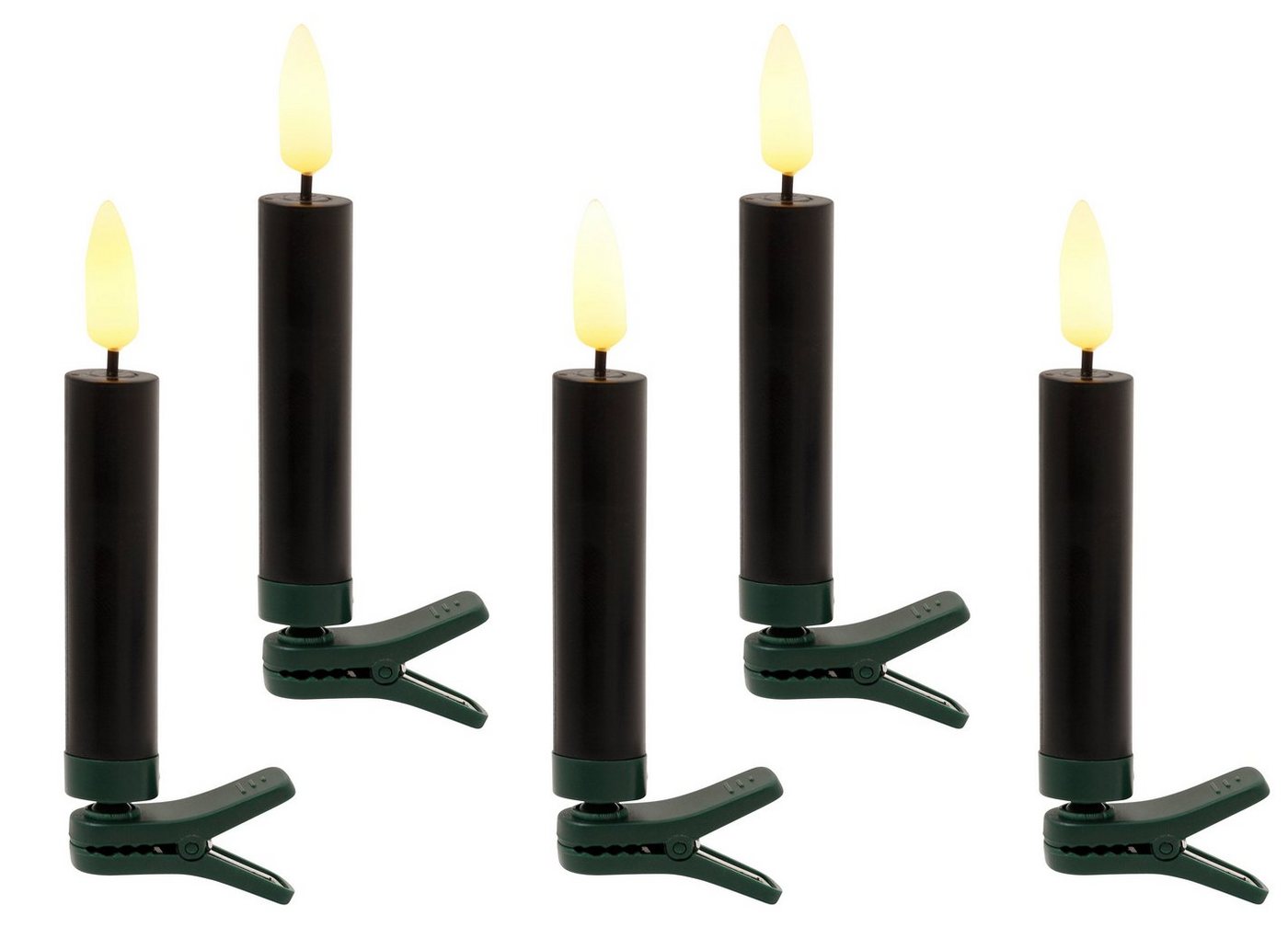 my home LED-Christbaumkerzen Bjarne, 25 kabellos Kerzen mit 3D-Flamme, Höhe ca. 11,5 cm, 25-flammig, Weihnachtsdeko, Christbaumschmuck mit Dimm-/Flacker- und Timerfunktion my home LED-Christbaumkerzen Bjarne, 25 kabellos Kerzen mit 3D-Flamme, Höhe ca. 11,5 cm, 25-flammig, Weihnachtsdeko, Christbaumschmuck mit Dimm-/Flacker- und Timerfunktion von my home