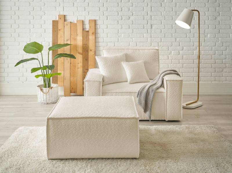 andas Loveseat Finnley (2-St), Loveseat und Hocker im Set, passend zur Polster-Serie Finnley von andas