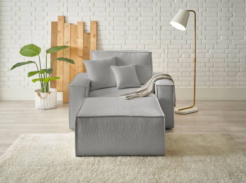 andas Loveseat Finnley (2-St), Loveseat und Hocker im Set, passend zur Polster-Serie Finnley von andas