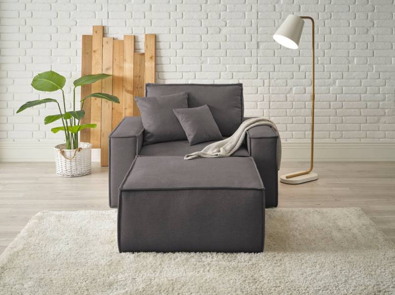 andas Loveseat Finnley (2-St), Loveseat und Hocker im Set, passend zur Polster-Serie Finnley von andas