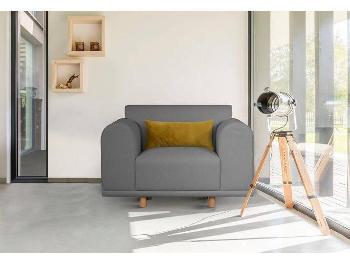 andas Loveseat Maroon Sessel, in skandinavischem Design, mit losem Kissen, grau, grau andas Loveseat Maroon Sessel, in skandinavischem Design, mit losem Kissen, grau, grau von andas