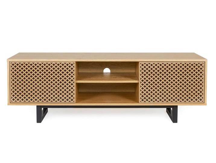 andas Lowboard, Kommode mit besonderem Print, push-to-open Funktion, beige schwarz andas Lowboard, Kommode mit besonderem Print, push-to-open Funktion, beige schwarz von andas