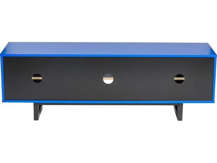 andas Lowboard, Kommode mit besonderem Print, push-to-open Funktion, blau schwarz andas Lowboard, Kommode mit besonderem Print, push-to-open Funktion, blau schwarz von andas