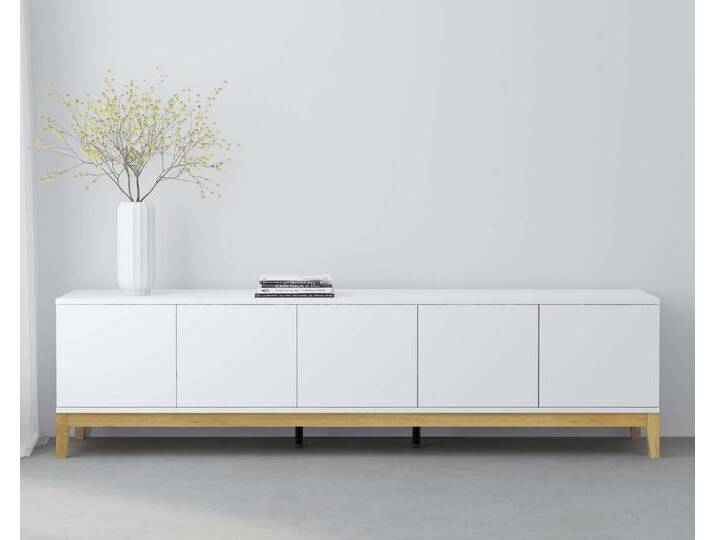 andas Lowboard Maryd, TV-Kommode mit Kabeldurchführung, Push-to-Open Funktion, Breite 200 cm, weiß andas Lowboard Maryd, TV-Kommode mit Kabeldurchführung, Push-to-Open Funktion, Breite 200 cm, weiß von andas