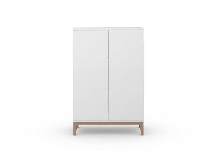 andas Midischrank Maryd, 80 cm breit, 121 cm hoch, weiß, Wotan Eiche, Push-to-open, FSC-zertifiziert andas Midischrank Maryd, 80 cm breit, 121 cm hoch, weiß, Wotan Eiche, Push-to-open, FSC-zertifiziert von andas