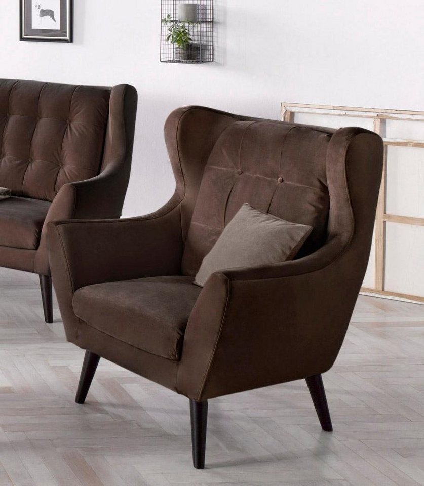 andas Ohrensessel Hemmink, Sessel, Loungesessel, mit Knopfheftung andas Ohrensessel Hemmink, Sessel, Loungesessel, mit Knopfheftung von andas