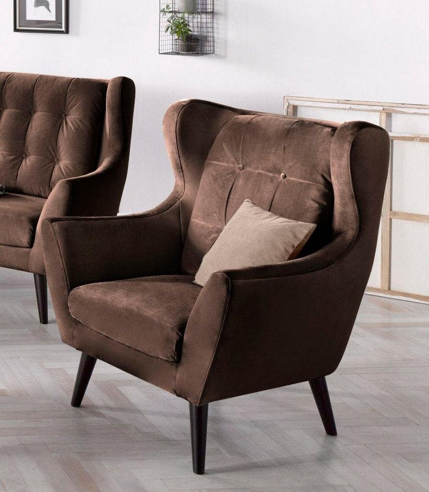 andas Ohrensessel Hemmink, Sessel, Loungesessel, mit Knopfheftung andas Ohrensessel Hemmink, Sessel, Loungesessel, mit Knopfheftung von andas