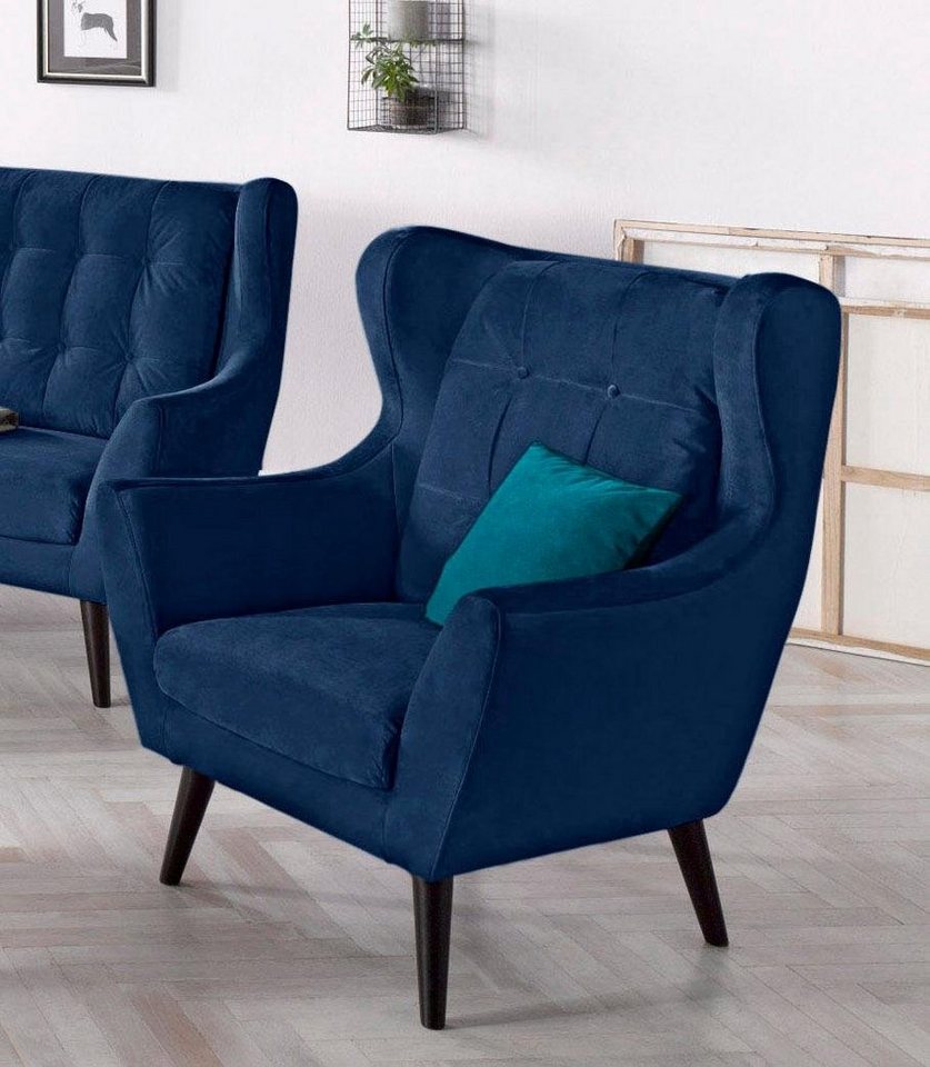 andas Ohrensessel Hemmink, Sessel, Loungesessel, mit Knopfheftung andas Ohrensessel Hemmink, Sessel, Loungesessel, mit Knopfheftung von andas