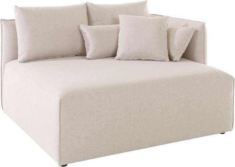 andas Ottomane Nöre, kurzes Lounge-Modul - zum Zusammenstellen, Breite 138 cm, Tiefe 128 cm von andas
