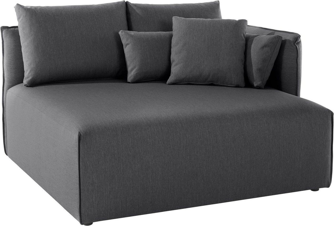 andas Ottomane Nöre, kurzes Lounge-Modul - zum Zusammenstellen, Breite 138 cm, Tiefe 128 cm von andas