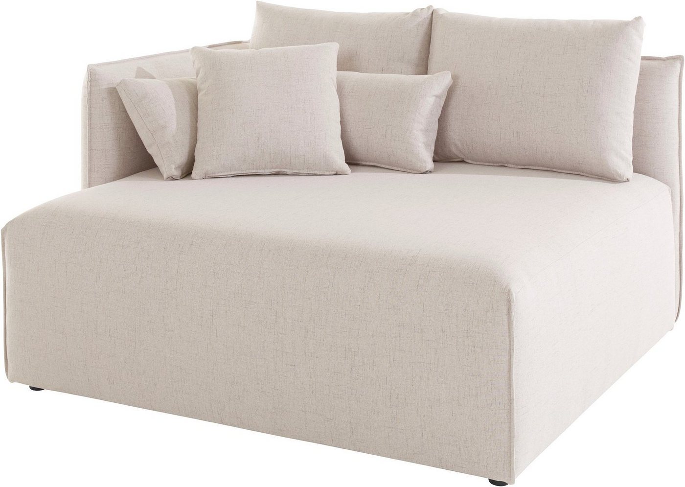 andas Ottomane Nöre, kurzes Lounge-Modul - zum Zusammenstellen, Breite 138 cm, Tiefe 128 cm von andas