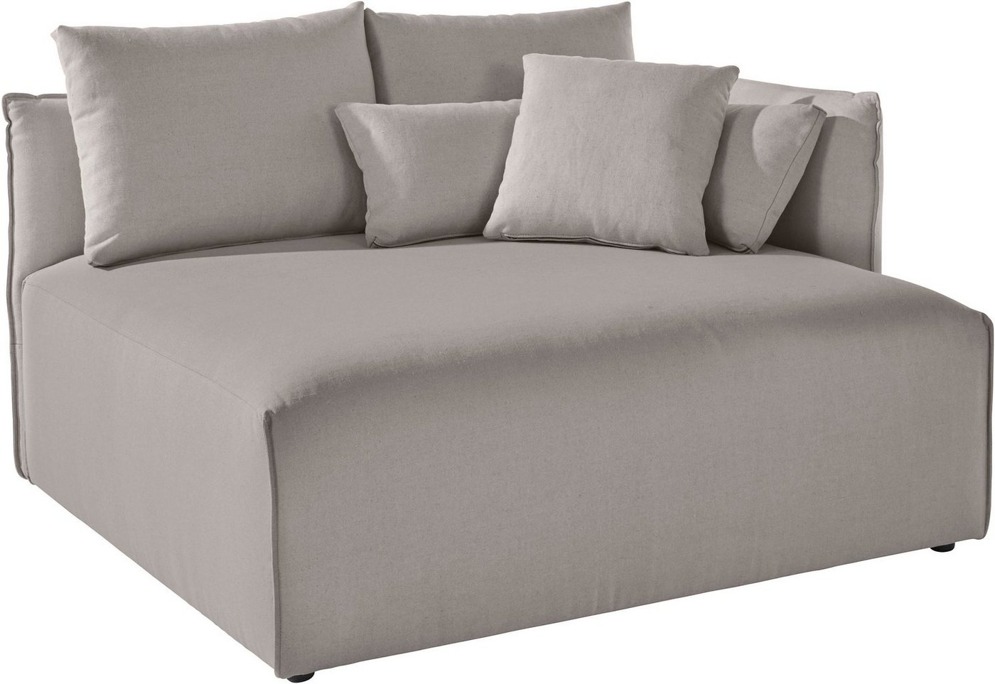 andas Ottomane Nöre, kurzes Lounge-Modul - zum Zusammenstellen, Breite 138 cm, Tiefe 128 cm von andas