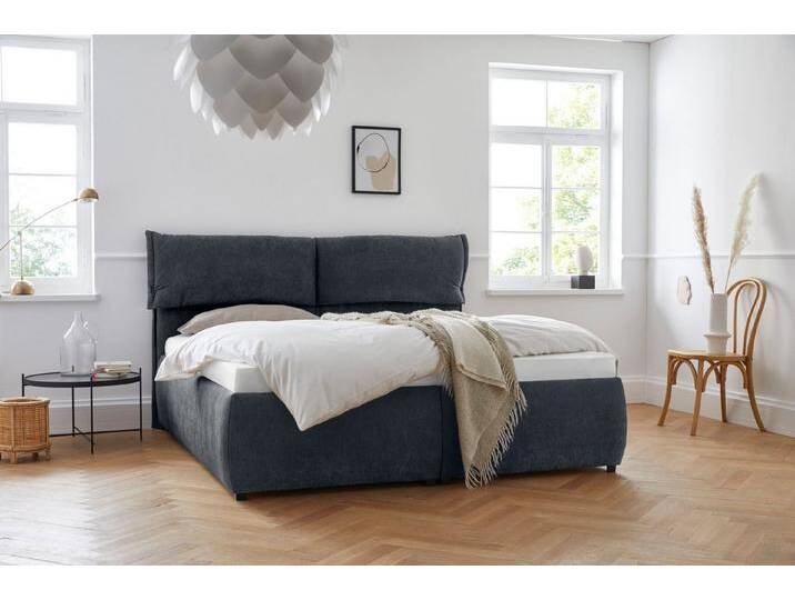 andas Polsterbett Jenson, als Bettgestell oder mit 3 Matratzenarten und Härtegraden, blau, mit Einbaurahmen und Tonnentaschenfederkern-Matratzen, Tonnentaschen-Federkernmatratze andas Polsterbett Jenson, als Bettgestell oder mit 3 Matratzenarten und Härtegraden, blau, mit Einbaurahmen und Tonnentaschenfederkern-Matratzen, Tonnentaschen-Federkernmatratze von andas