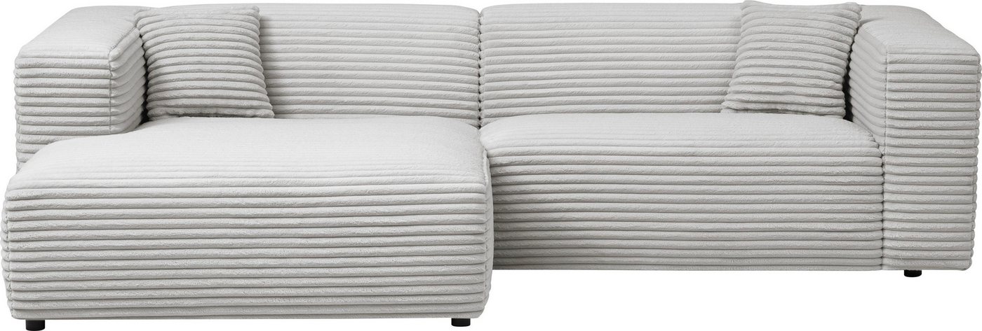 andas Polsterecke BAKELS, Ecksofa-Set mit Hocker, L-Form mit Schlaffunktion, Ecksofa-Set (incl. Hocker) im trendigen Megacord von andas